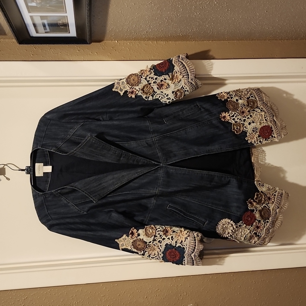 Gorgeous lined blue jean coat